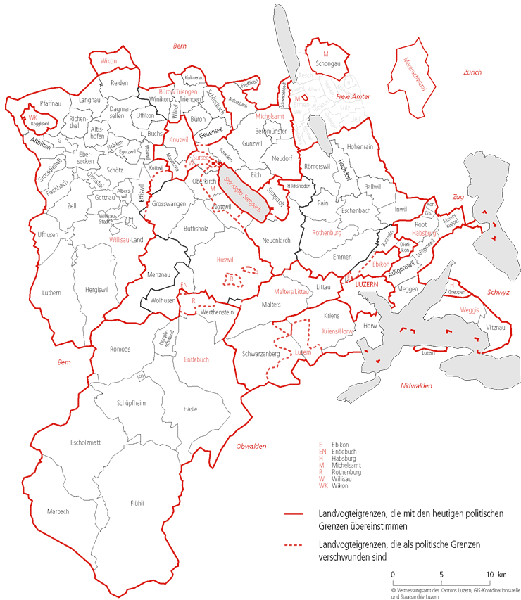 Karte Landvogteien
