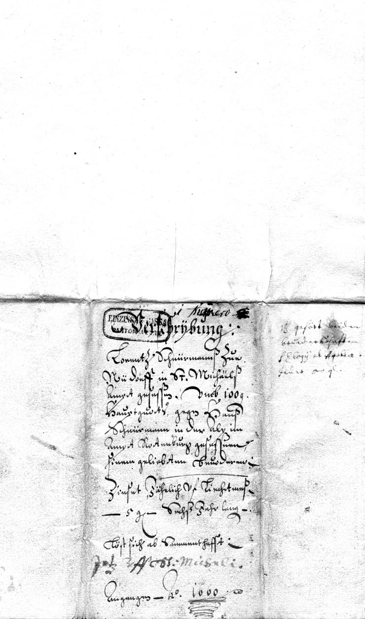 Gült aus Neudorf 1660 - Titel