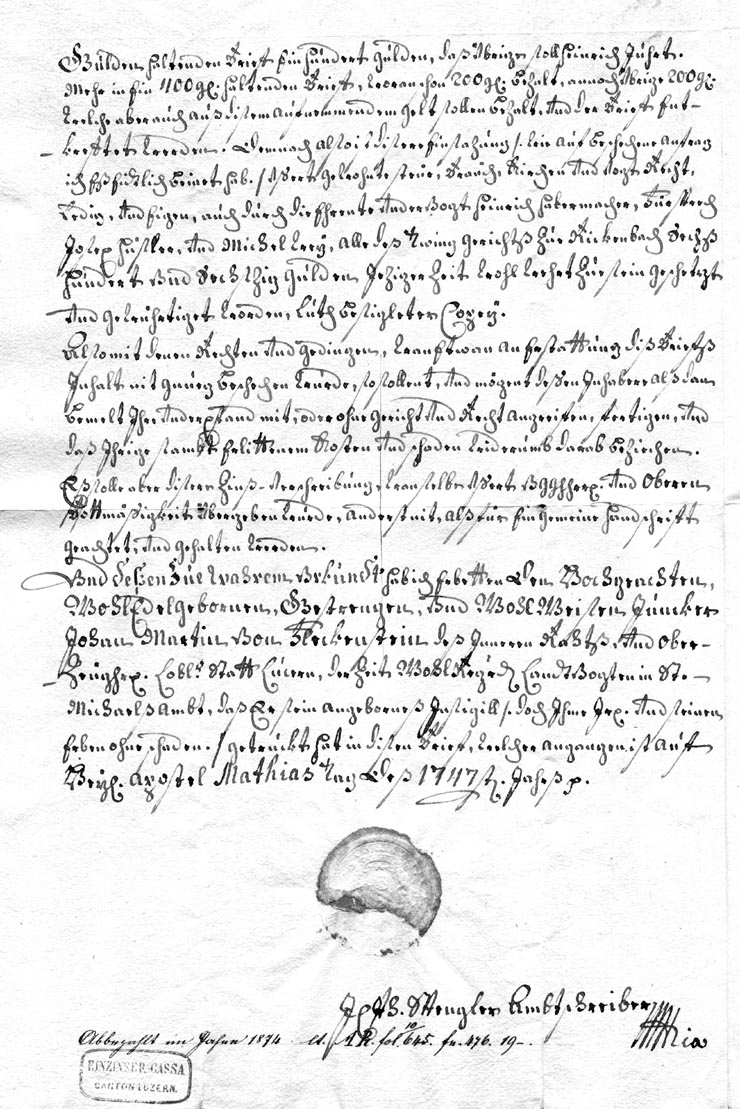 Gült aus Rickenbach 1747 - Seite 2